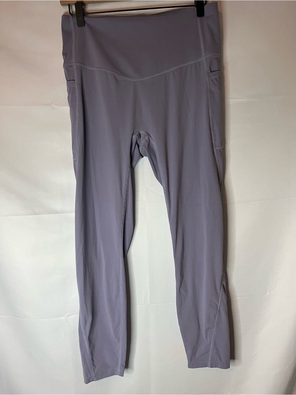 HALARA Purple/gray  High-Rise Leggings with Side Pockets
